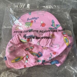 Vintage Avon Favorite Activities Hat I Love Shopping Pink Funny Snapback